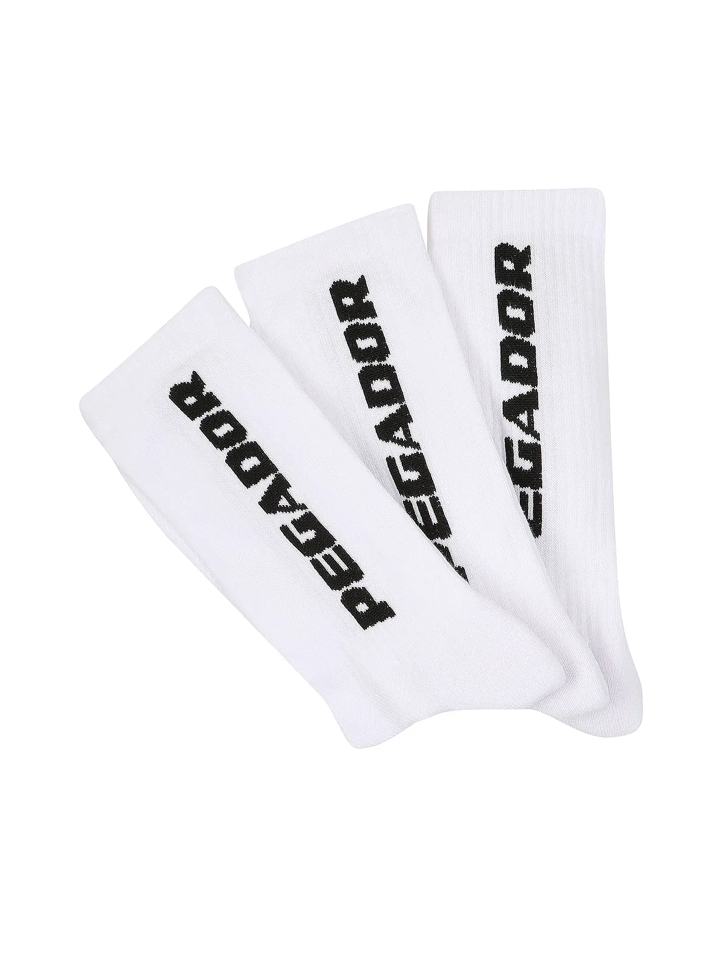 PEGADOR | Socken 3er Pkg. white/black | 